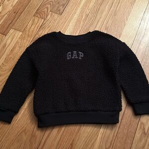 Gap logo sherpa knit sweatshirt